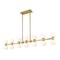 Z-Lite Artemis Linear Chandelier, 14-Light, 5 In.W x 60 In.L x 12.75 In.H, Modern Gold/Matte Opal 494-14L-MGLD - alternate 8